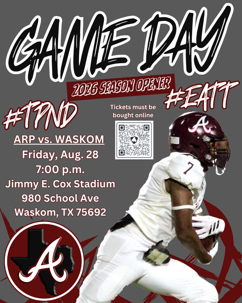 Arp H.S. Football at Waskom Friday, Aug. 28, 2026
