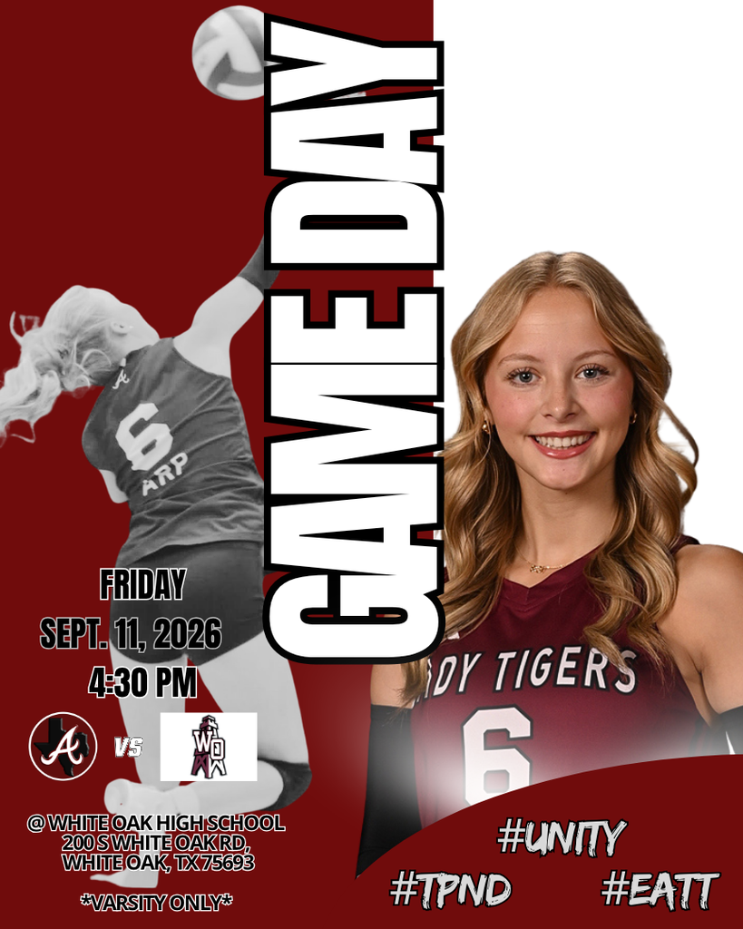Arp H.S. volleyball game day at White Oak Friday, Sept. 11, 2026