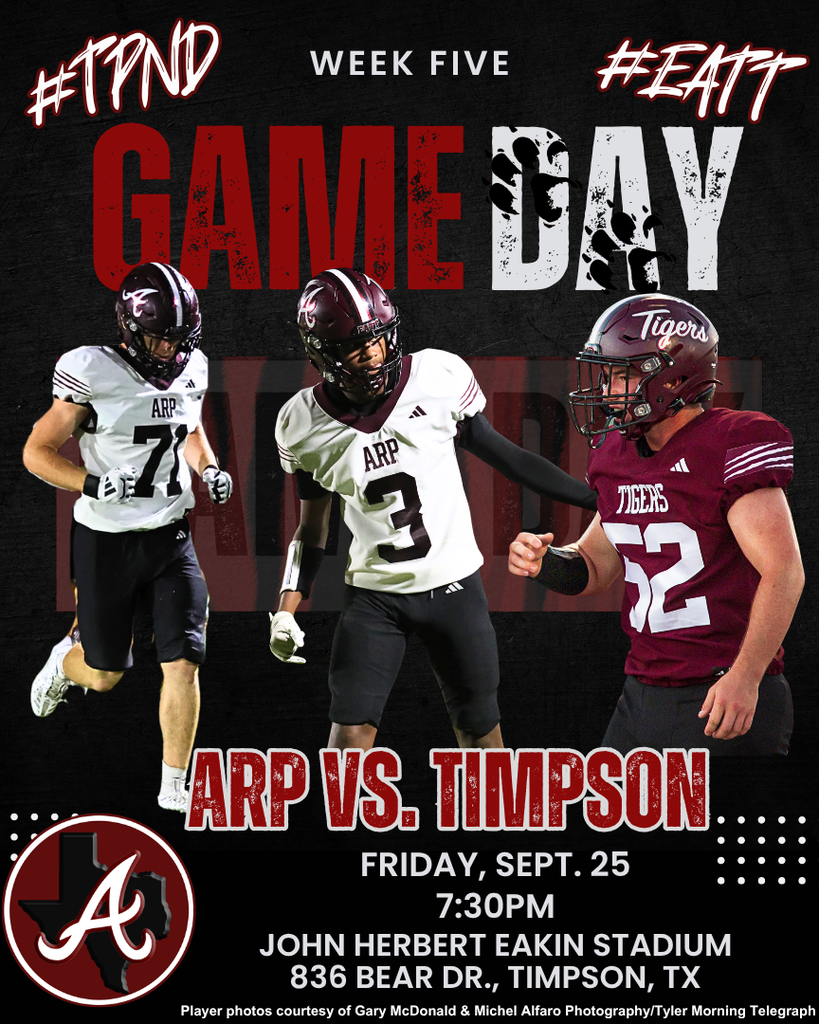 Arp H.S. football at Timpson on Friday, Sept. 25, 2026