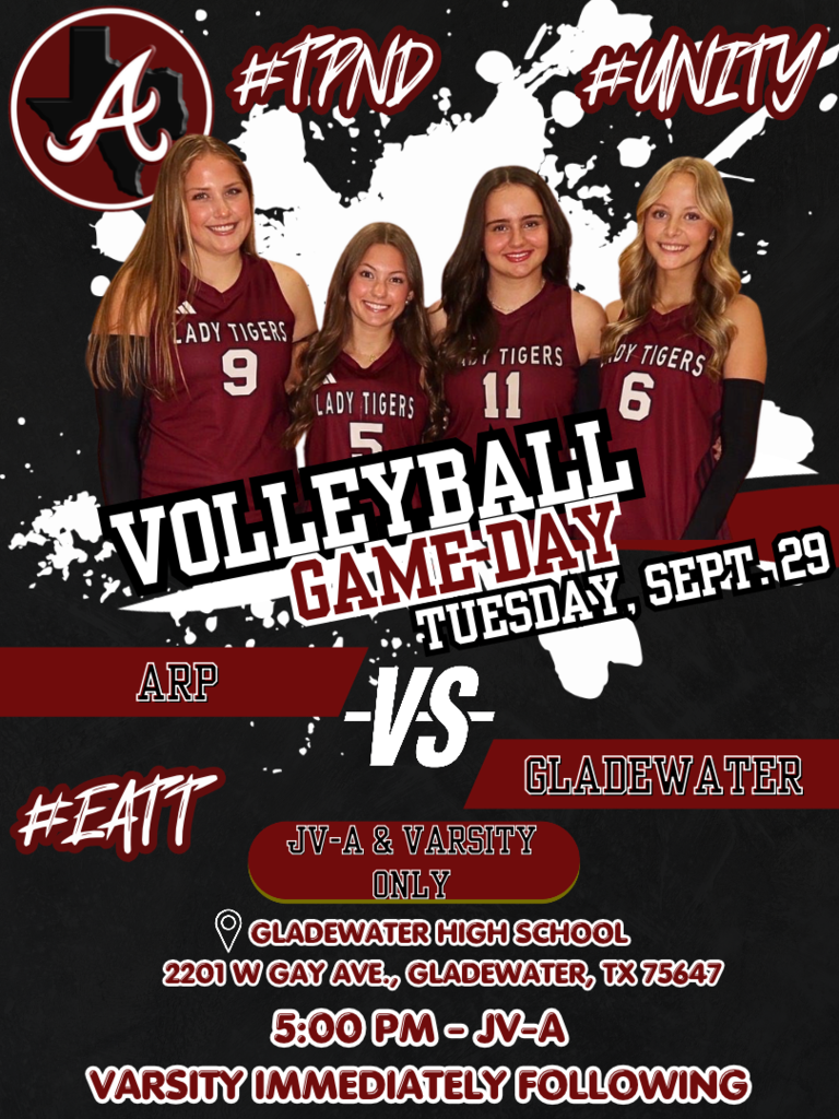 Arp H.S. volleyball at Gladewater