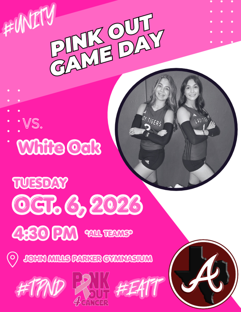 Arp H.S. volleyball game day vs. White Oak Tuesday, Oct. 6, 2026