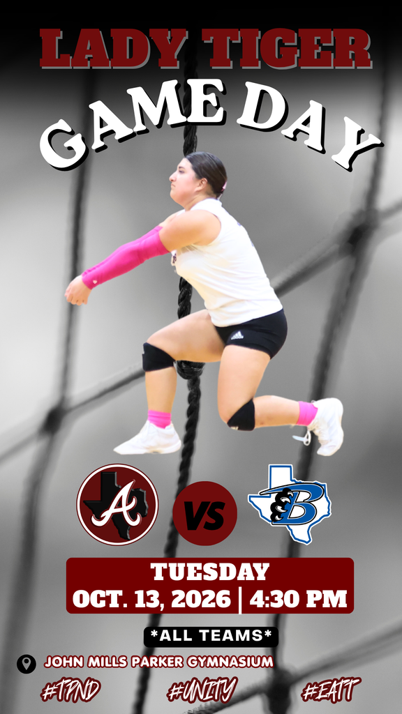 Arp H.S. volleyball game day vs. Beckville Tuesday, Oct. 13, 2026
