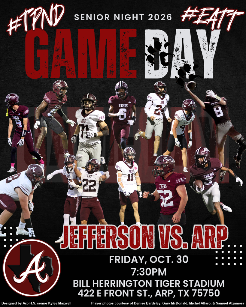 Arp H.S. Football senior night 2026 vs. Jefferson