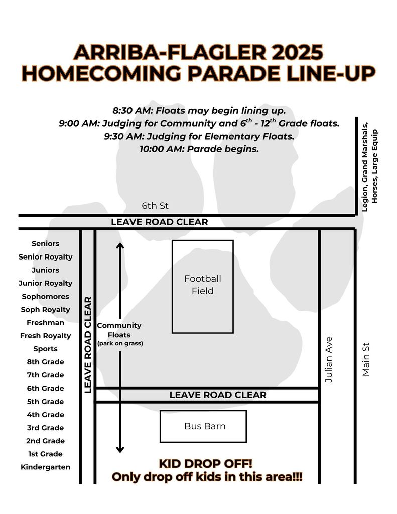 Parade Line-Up