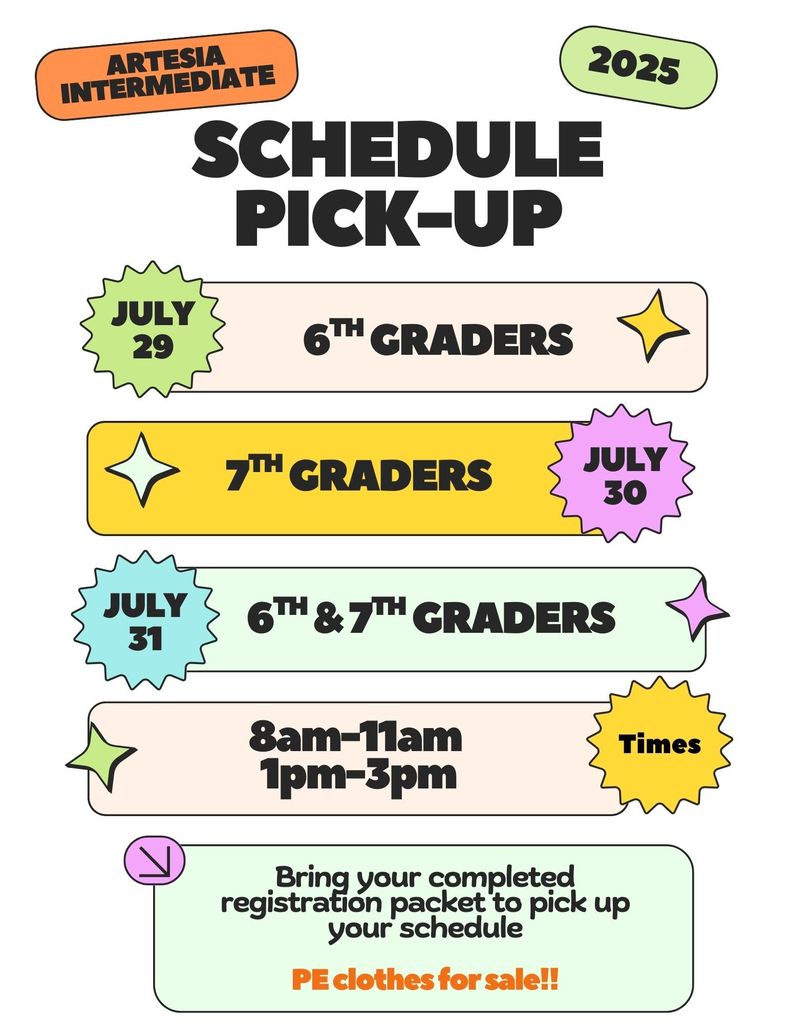 schedule pick up flier