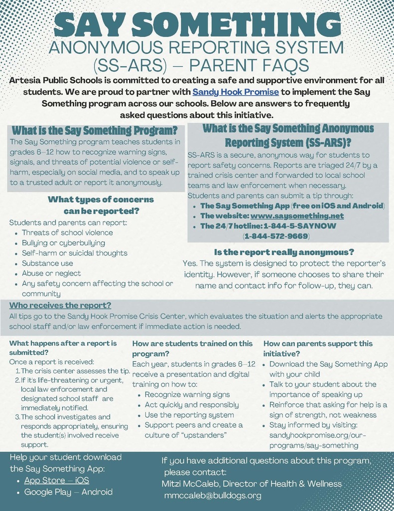 Say Something FAQs