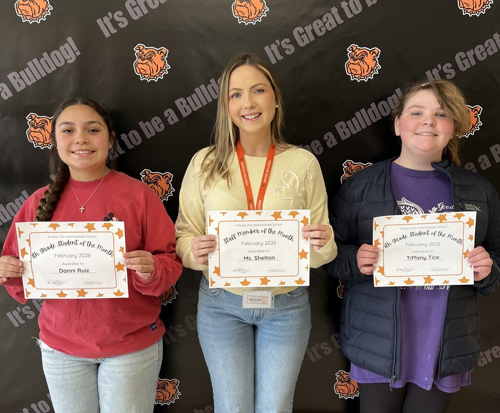 Feb student/staff of the month