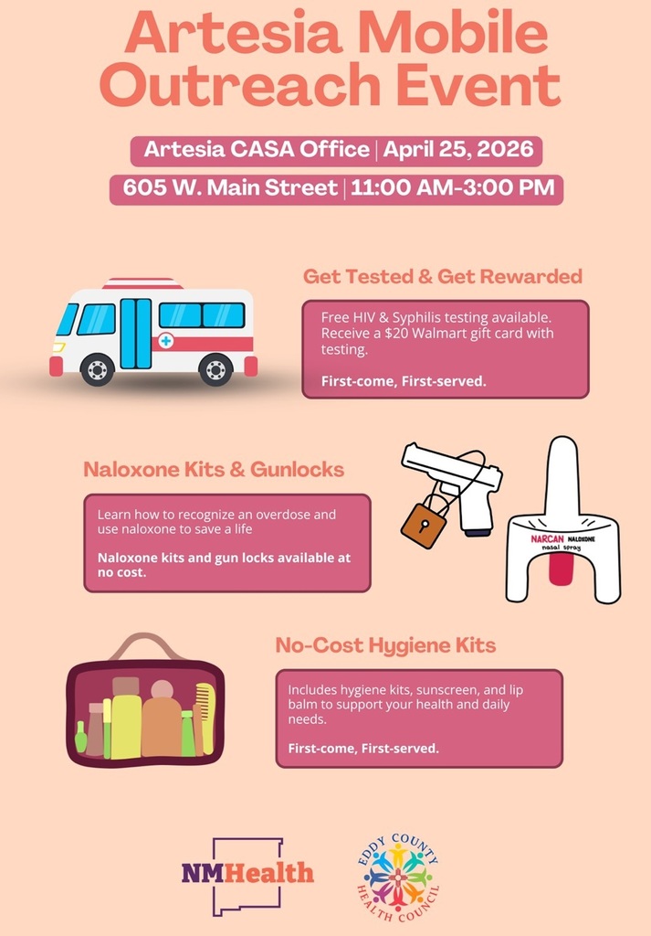 Eddy County CASA mobile outreach event