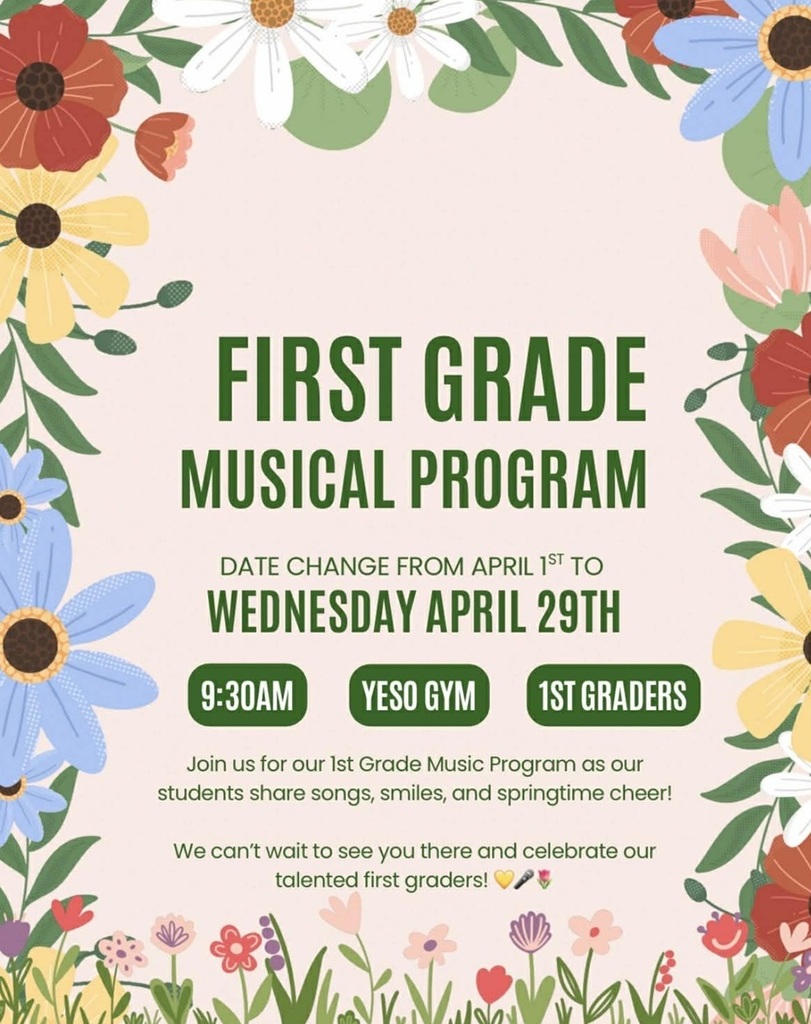 Yeso Elementary first-grade musical program