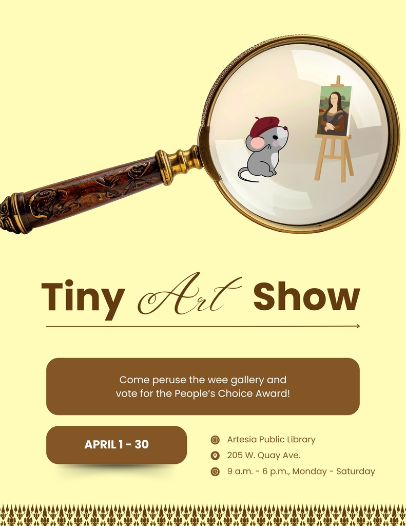 Artesia Public Library Tiny Art Show