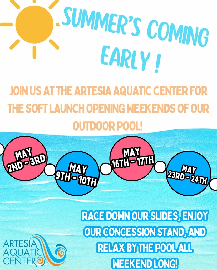 Artesia Aquatic Center opening outdoor pool on weekends till Memorial Day