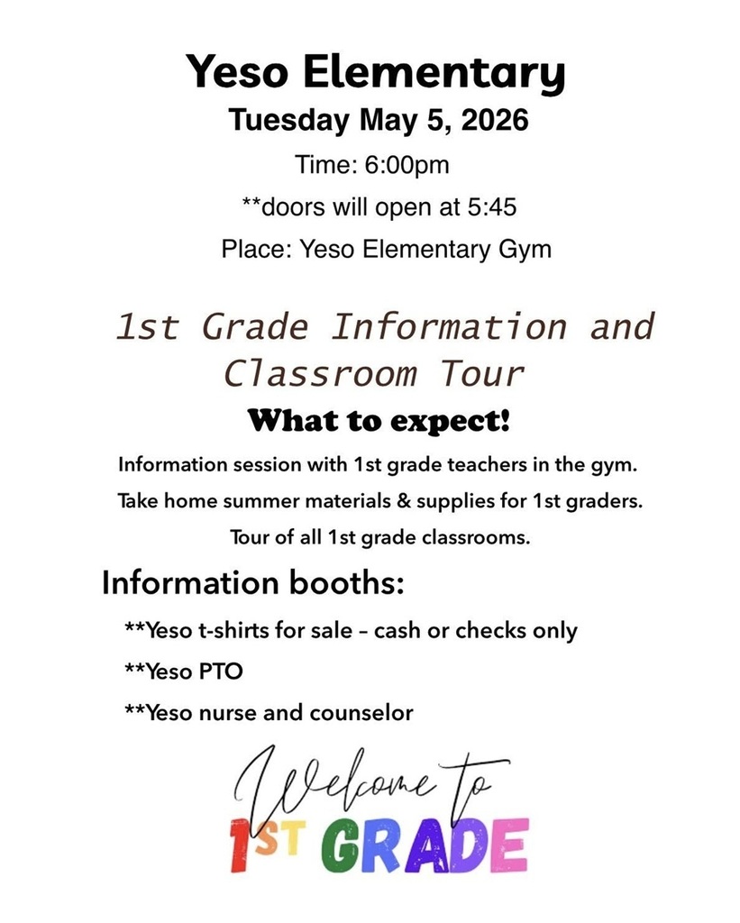 Yeso Elementary First Grade Ready Night
