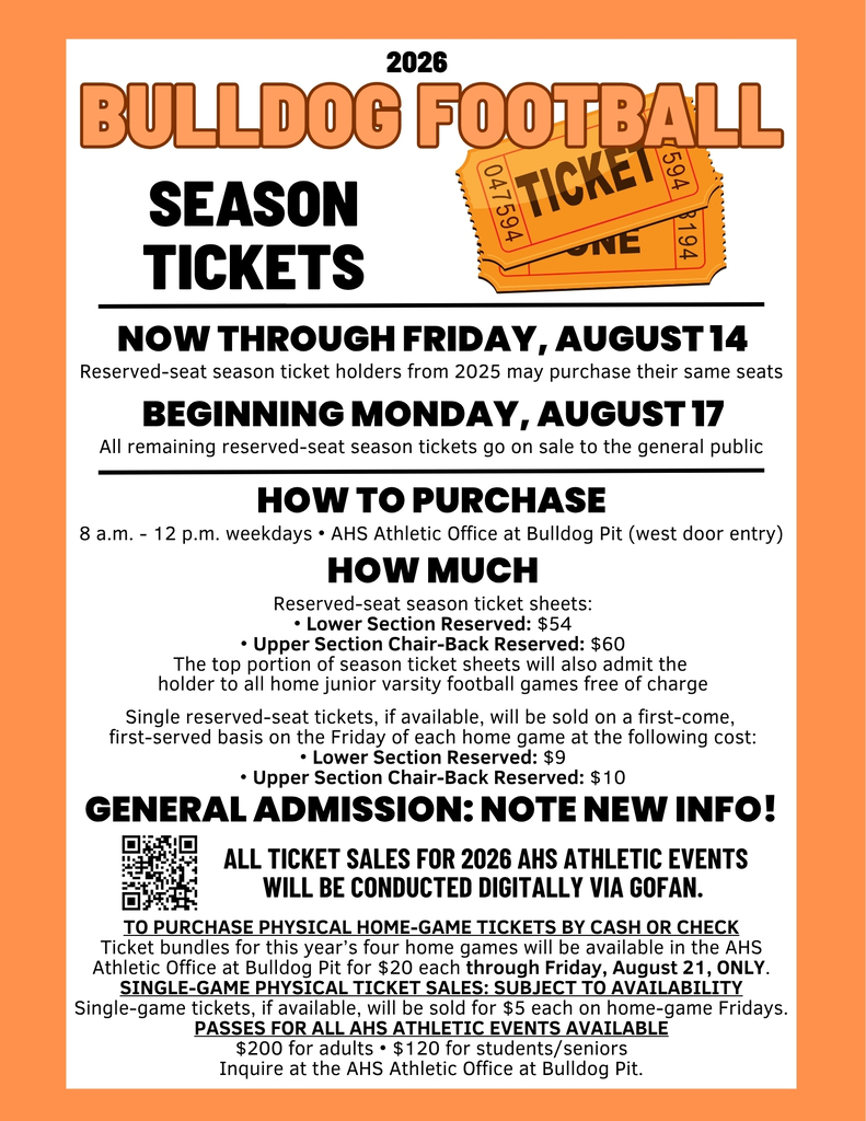 A graphic details information on purchasing Bulldog football season tickets.