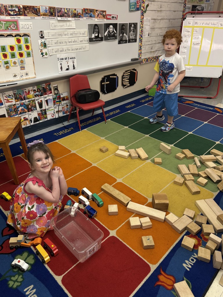 Having so much fun building with blocks!