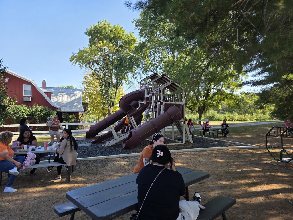 Students playing on the playground