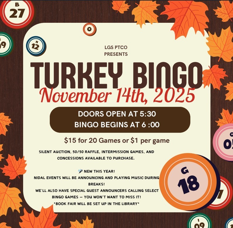 LGS Turkey Bingo 