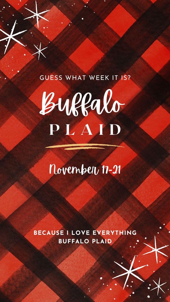 Red and Black Buffalo Plaids Christmas Party Invitation Instagram Story
