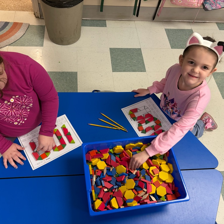 100 with pattern blocks 