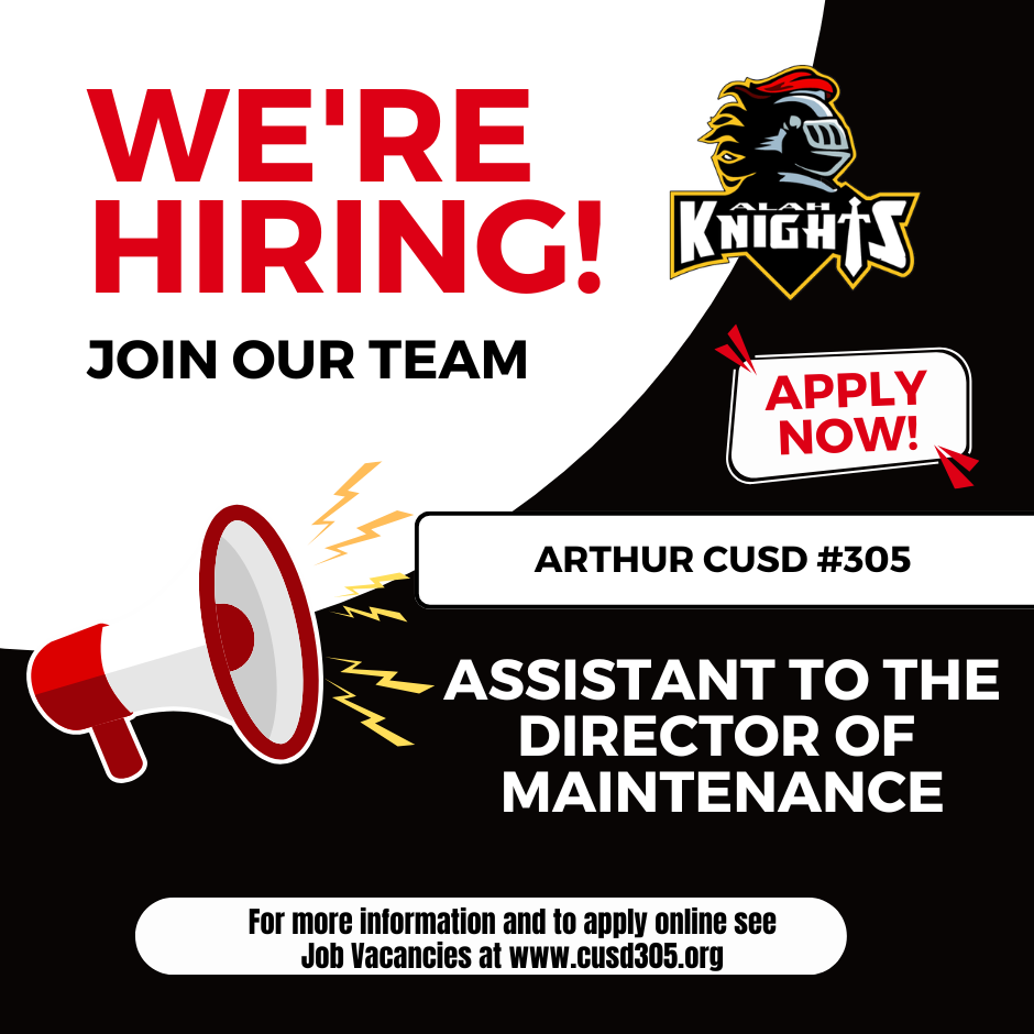 Hiring Assistant to the Director of Maintenance