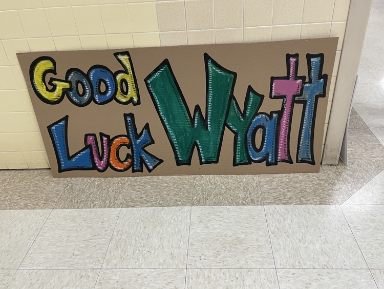 we want to wish 5th grader, Wyatt Herschberger, good luck tomorrow as he travels to EIU to compete for Special Olympics!!!