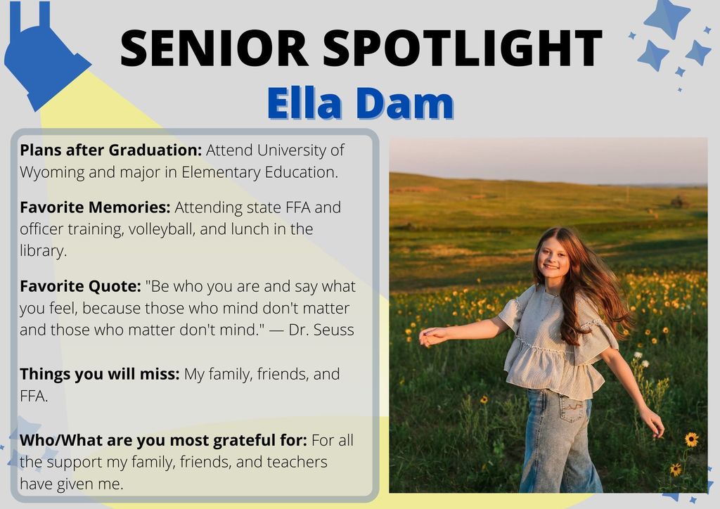 Senior Spotlight - Ella Dam