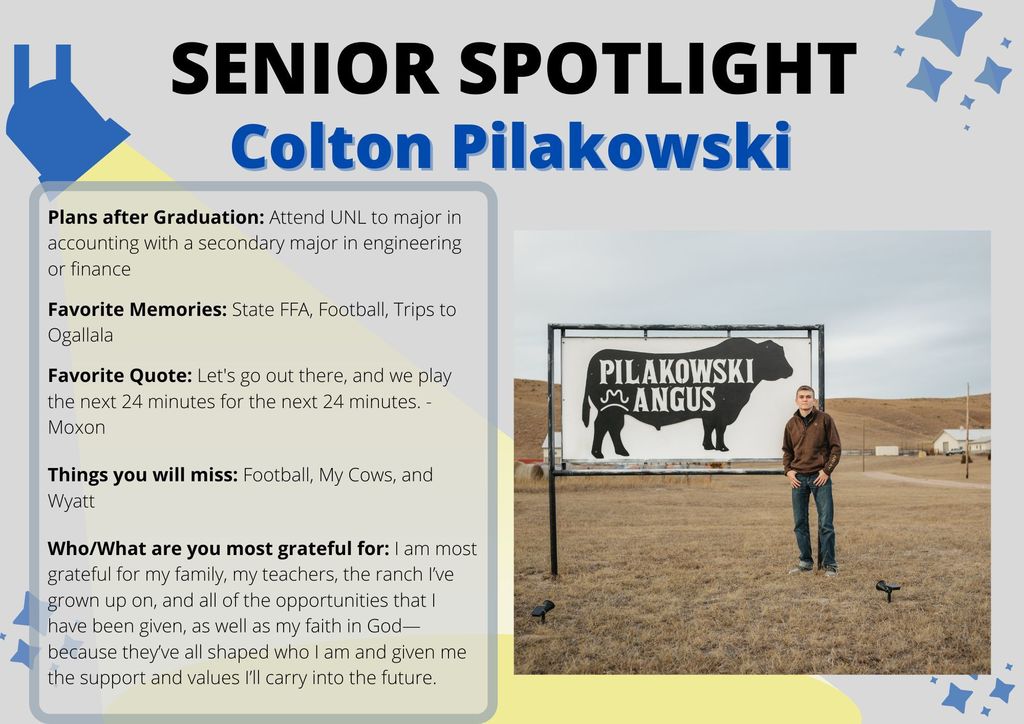 Senior Spotlight - Colton Pilakowski