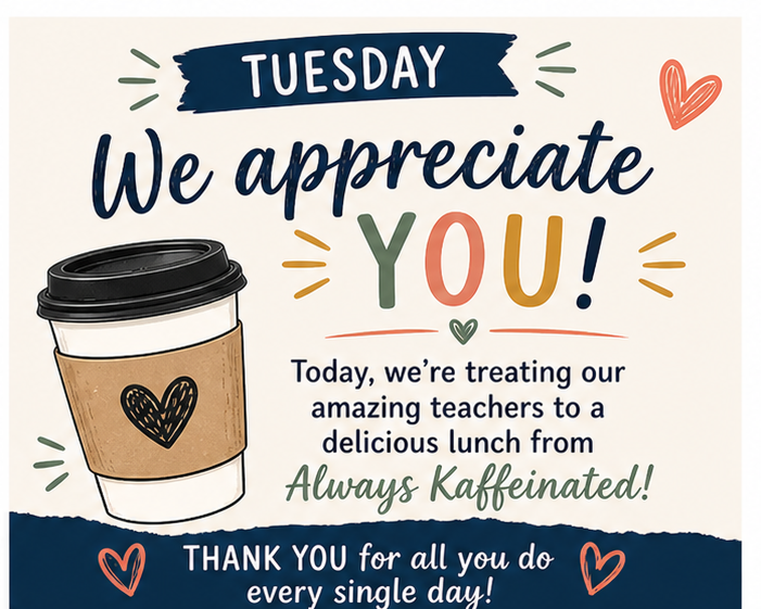 teacher appreciation Tuesday