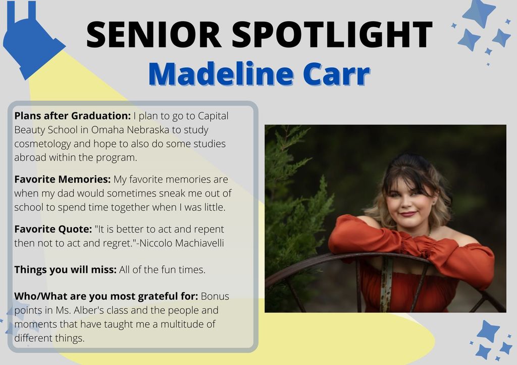 senior spotlight madeline carr