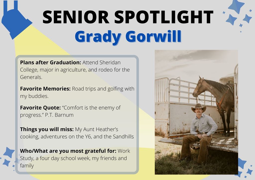 Senior Spotlight Grady Gorwill