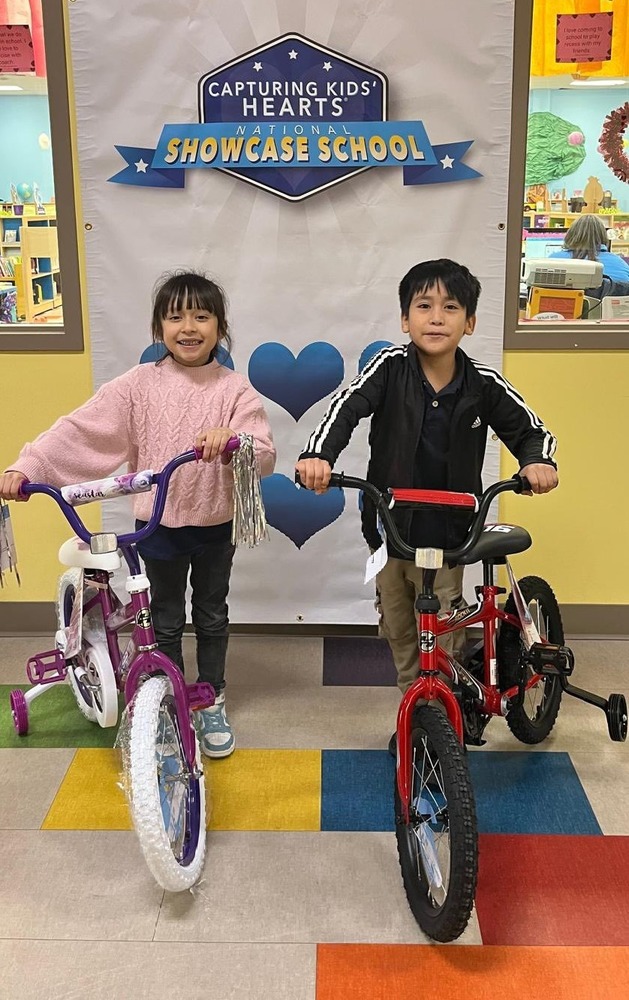 boy and a girls with bicycles