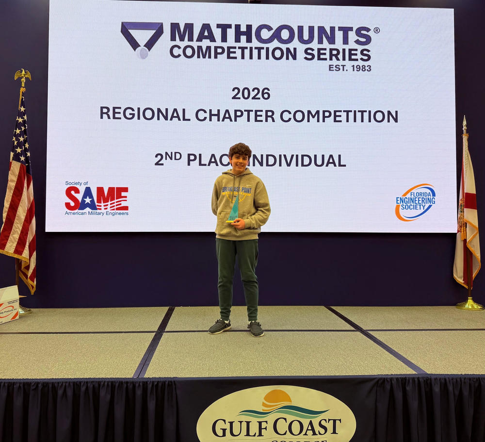 Breakfast Point Academy MathCounts Team Shines at Regional Competition