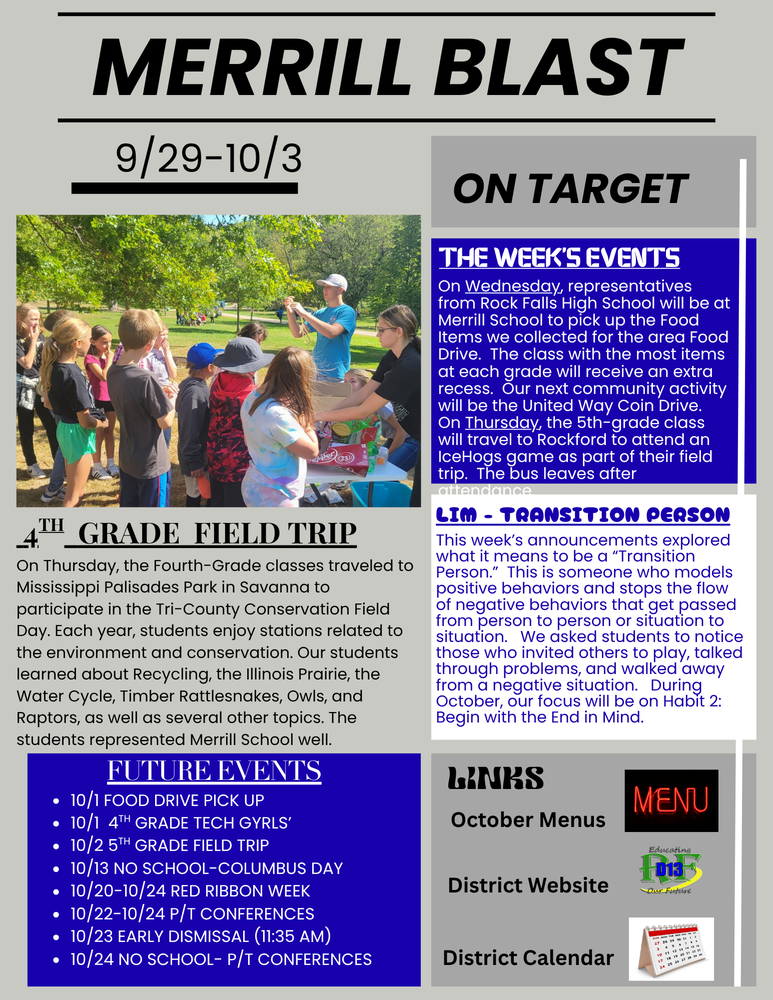 Merrill Blast Newsletter