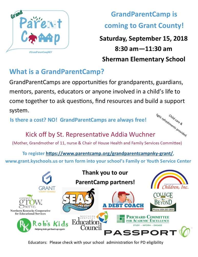 parent camp flyer