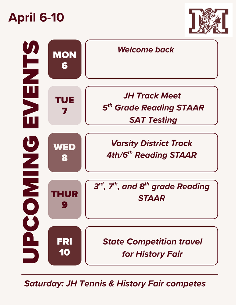 weekly events
