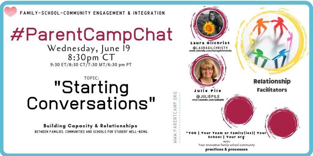 #ParentCampChat Kicks off Wednesday, June 19th 9:30 pm ET/8:30 pm CT