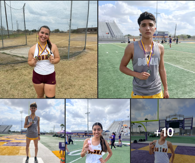 students in track meet