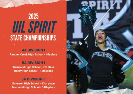 Frisco ISD Cheerleaders Show Spirit at UIL State Championships