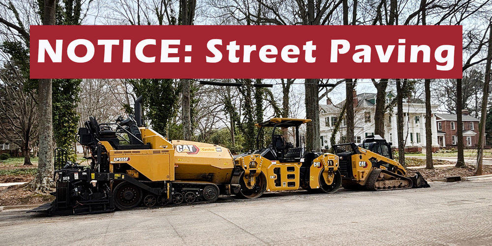 Notice: South Washington Street Paving