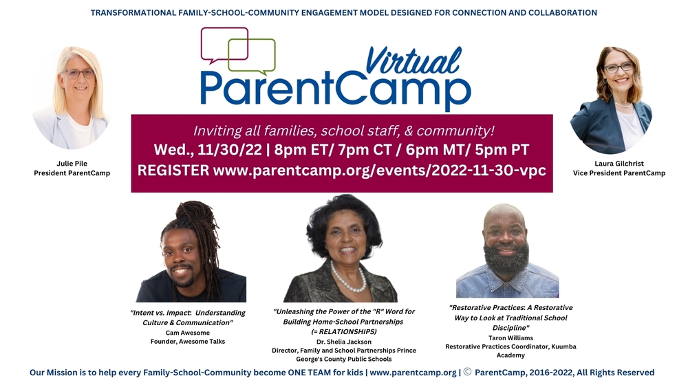 virtual parent camp banner