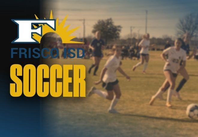 High schoolers playing soccer