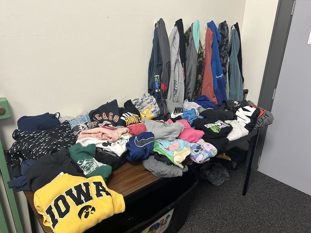 Find your student's clothes at Parent/Teacher Conferences!