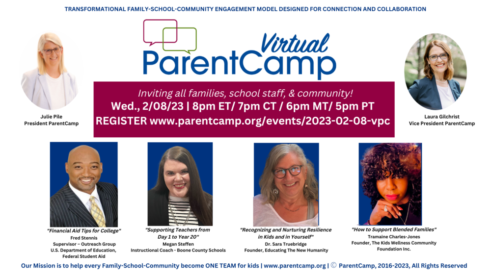 virtual parent camp banner
