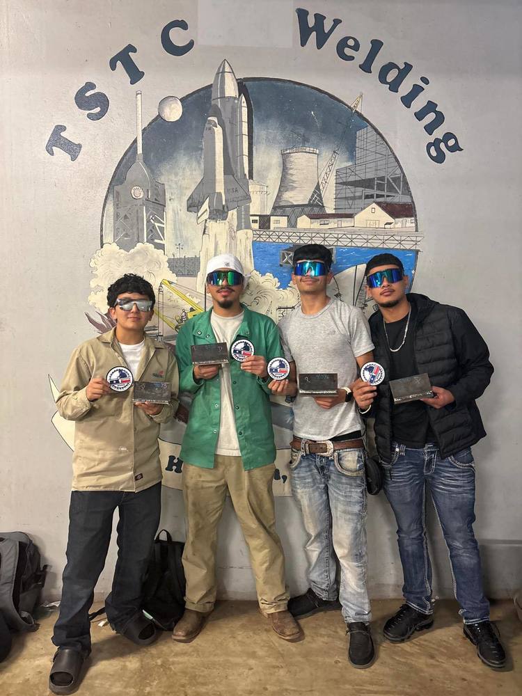 students from welding competition
