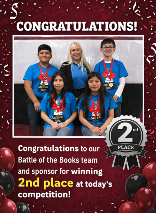 Battle of the Books 2nd place 