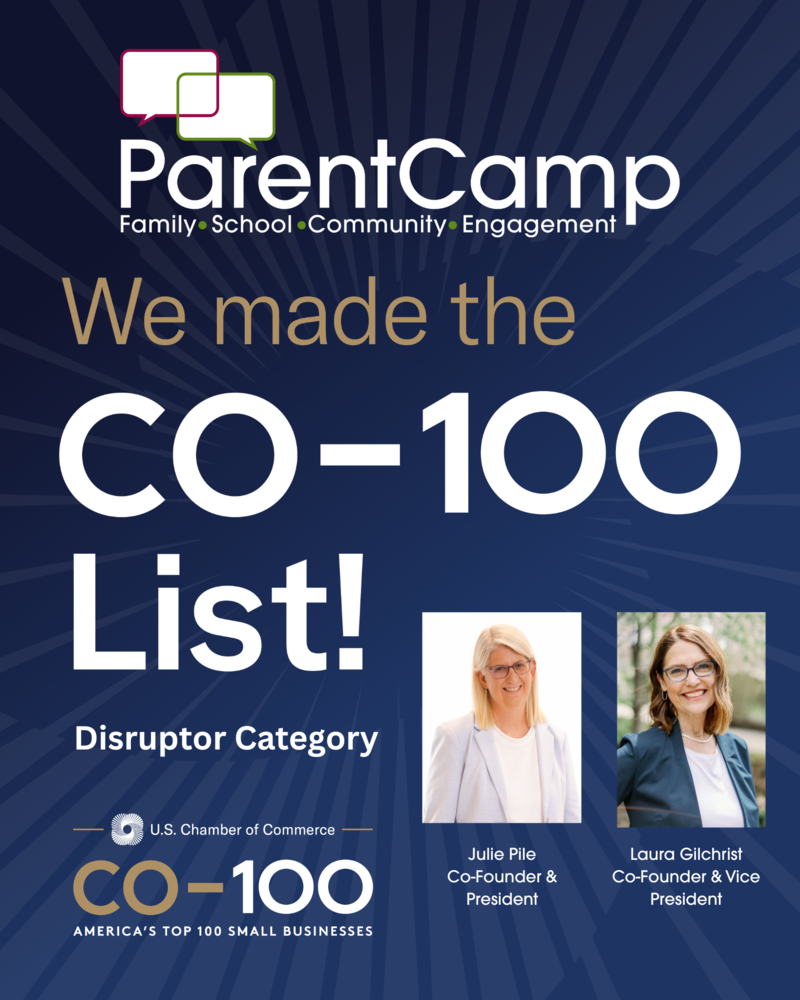 ParentCamp Named One of America’s Top 100 Small Businesses in the “Disruptor” Category