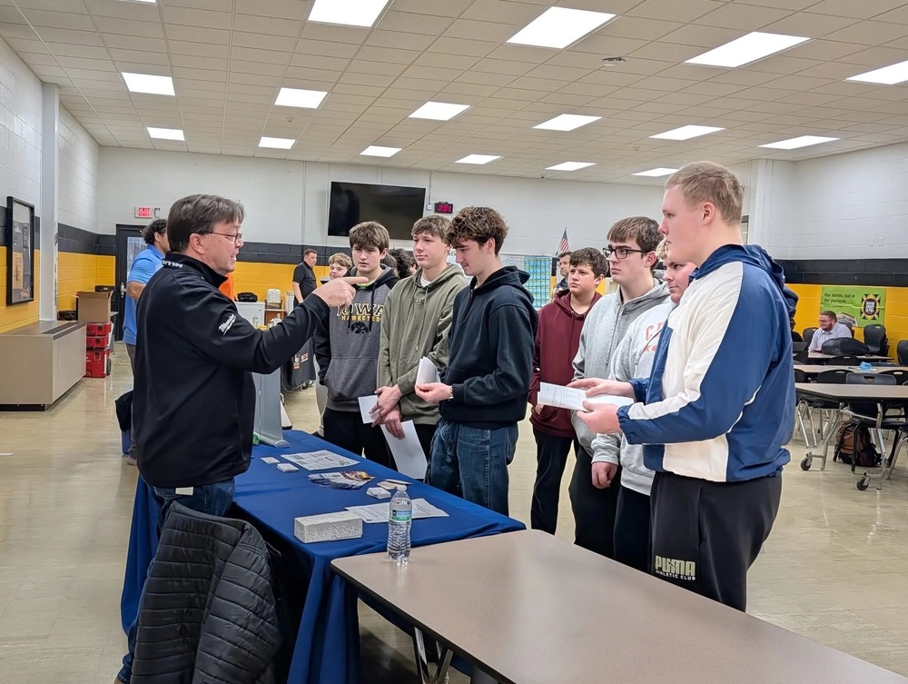 Students at career day