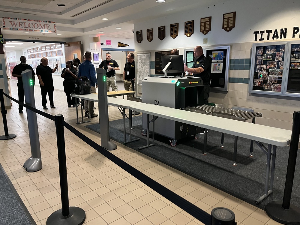 Picture of safety screening lanes 