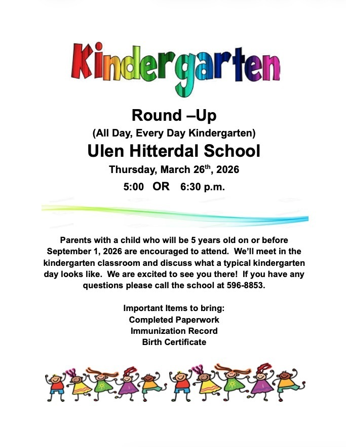 2026-2027 Kindergarten Round-Up