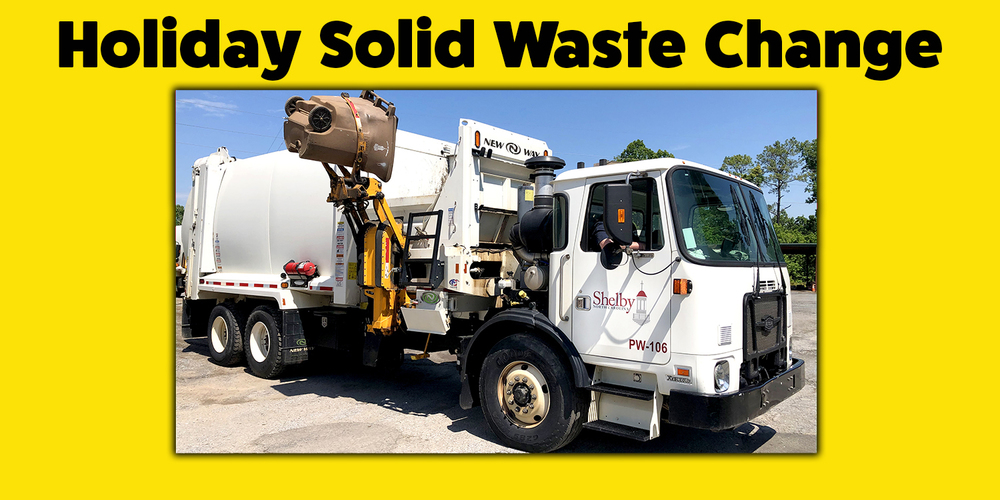 Holiday Solid Waste Change