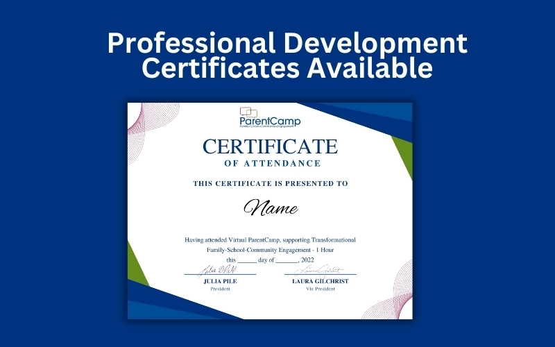 profesional development certificates available banner